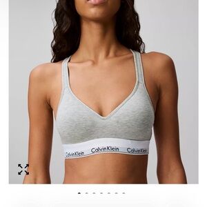 Calvin Klein Gray Push-Up Bralette